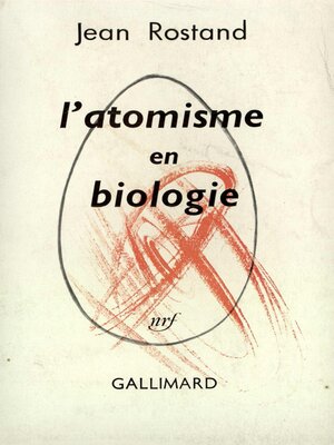 cover image of L'atomisme en biologie